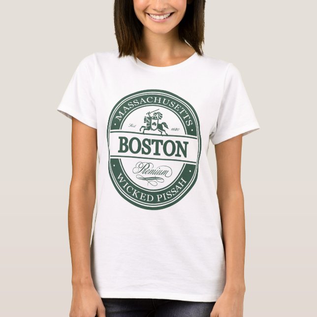 boston massachusetts - wicked pissah T-Shirt (Front)