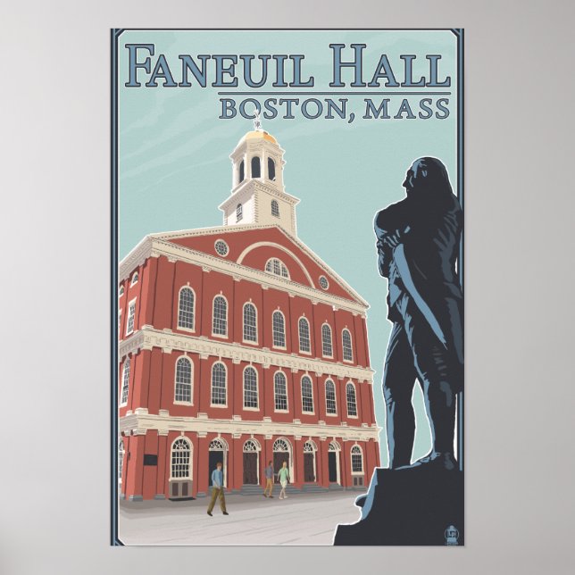 Boston, MassachusettsFaneuil Hall View Poster (Front)