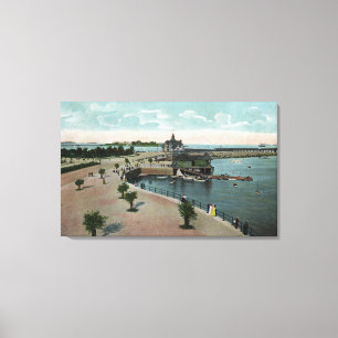 Boston, MassachusettsGeneral View of City Canvas Print