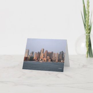 Boston morning--thank you thank you card