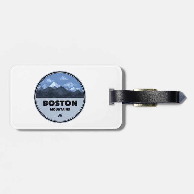 Boston Mountains Arkansas Camping Luggage Tag (Back Horizontal)