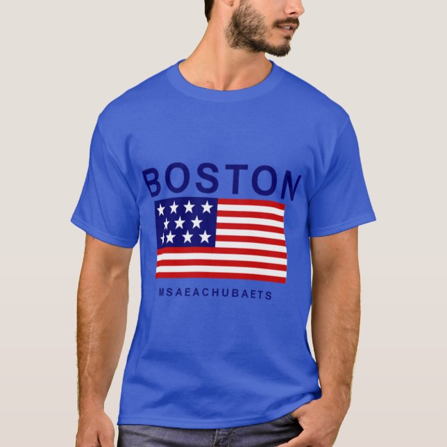 Boston Msaeachubaets Oversized T-Shirt (Front)