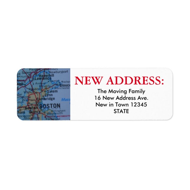 Boston New Address Label (Front)
