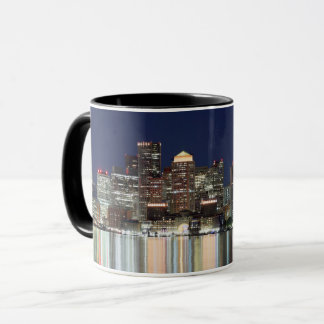 Boston Night Panorama Mug