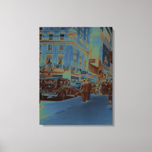 Boston Parker House Hotel 1930's Photograph Car Canvas Print