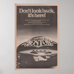 BOSTON Poster - 1978 original NME - Dont look