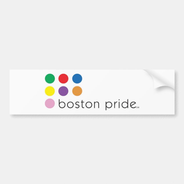 Boston Pride Bumper Sticker (Front)