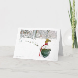 Boston Public Garden: Make Room for Ducklings Holiday Card