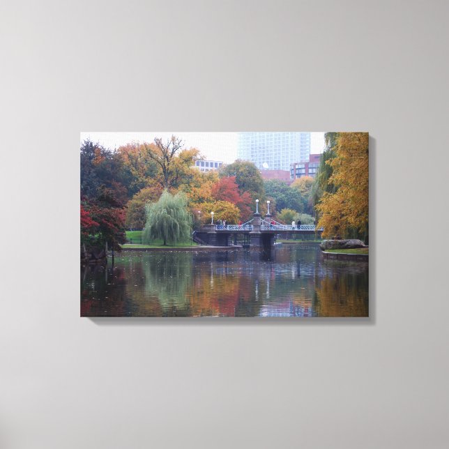 Boston Public Gardens Canvas Print (Front)