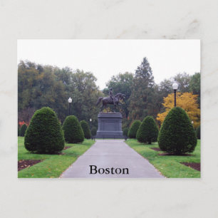 Boston Public Gardens Postcard