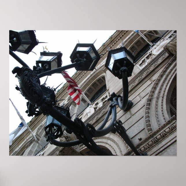 Boston Public Library Lamps Poster (Front)