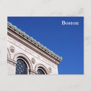 Boston Public Library Postcard