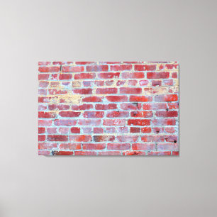 Boston Red Brick Wall Canvas Wrap Print