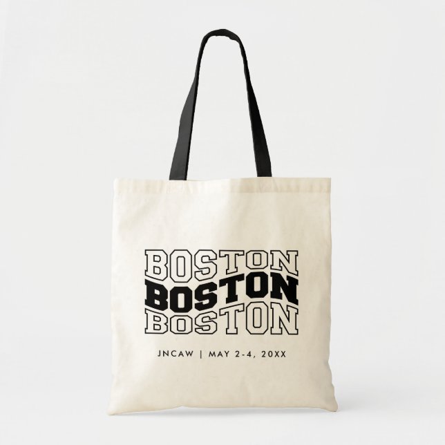 Boston Sac fourre-tout Corporate Event Welcome Bag (Devant)