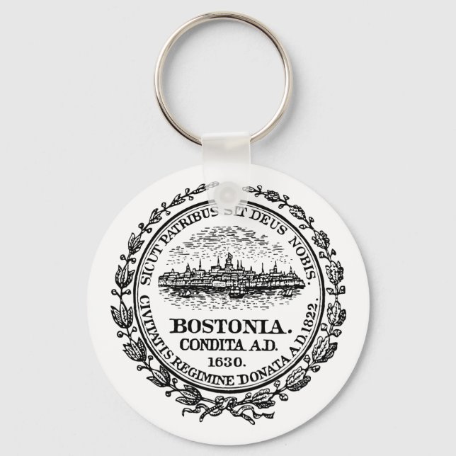 Boston Seal Keychain (Front)