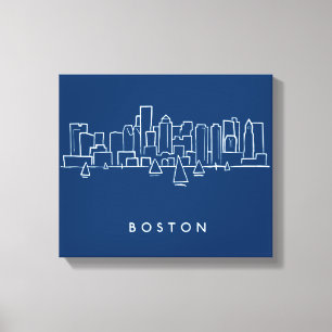 Boston Skyline Canvas Print