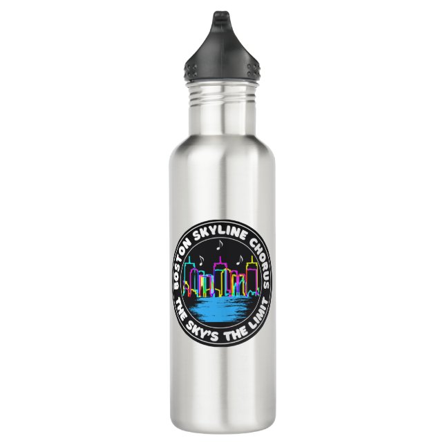 Boston Skyline Chorus Logo Water Bottle (Right)