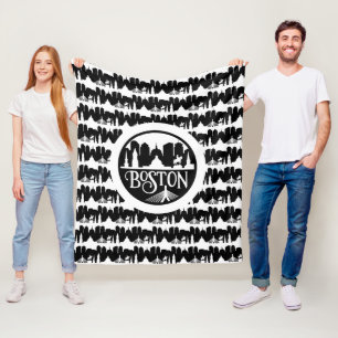 Boston Skyline Fleece Blanket