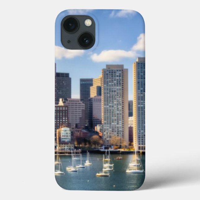 Boston skyline from waterfront Case-Mate iPhone case (Back)