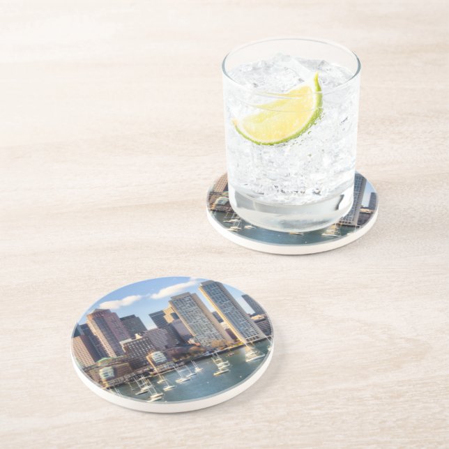 Boston skyline from waterfront coaster (Side)