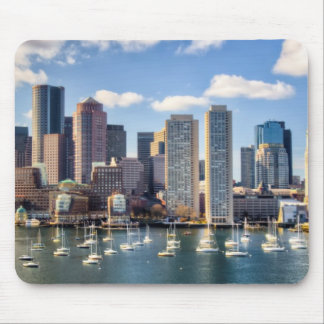 Boston skyline from waterfront mouse pad