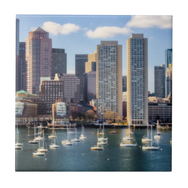 Boston skyline from waterfront tile (Front)