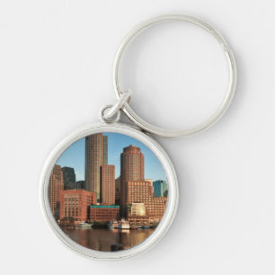 Boston skyline keychain