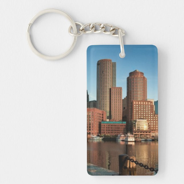 Boston skyline keychain (Front)