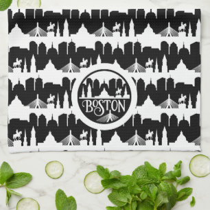 Boston Skyline Kitchen Towel