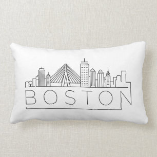 Boston Skyline Lumbar Pillow
