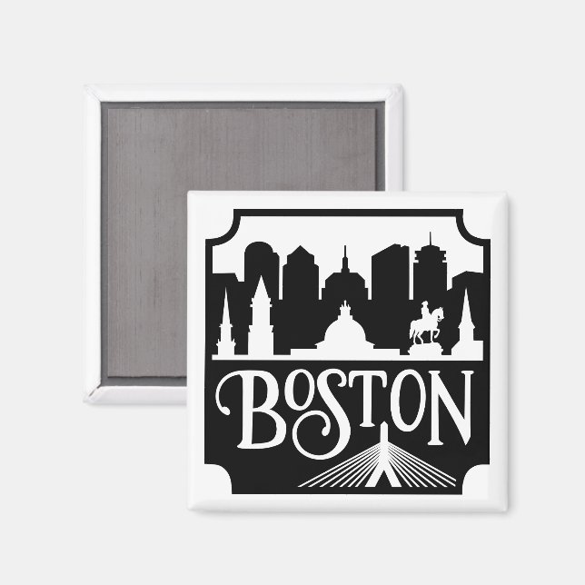 Boston Skyline Magnet (Front/Back)
