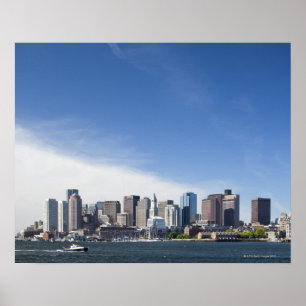 Boston Skyline, Massachusetts Poster