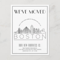  Boston Skyline Modern Deco | Change of Address
