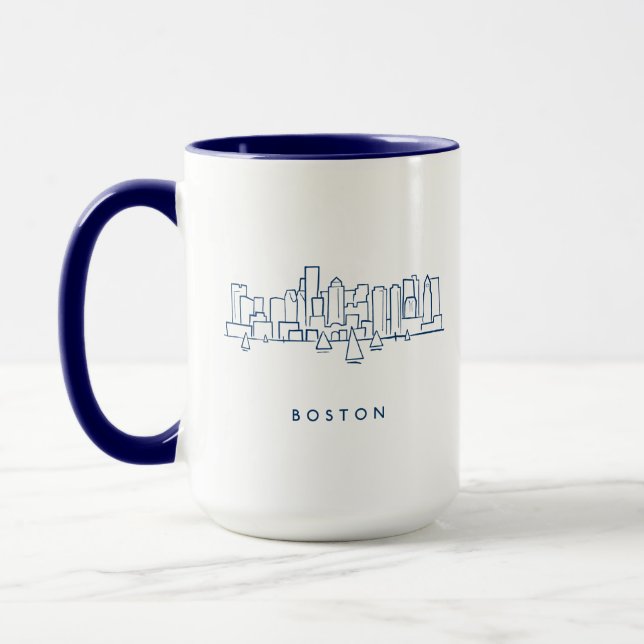 Boston Skyline Mug (Left)