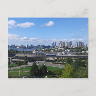 Boston Skyline postcard
