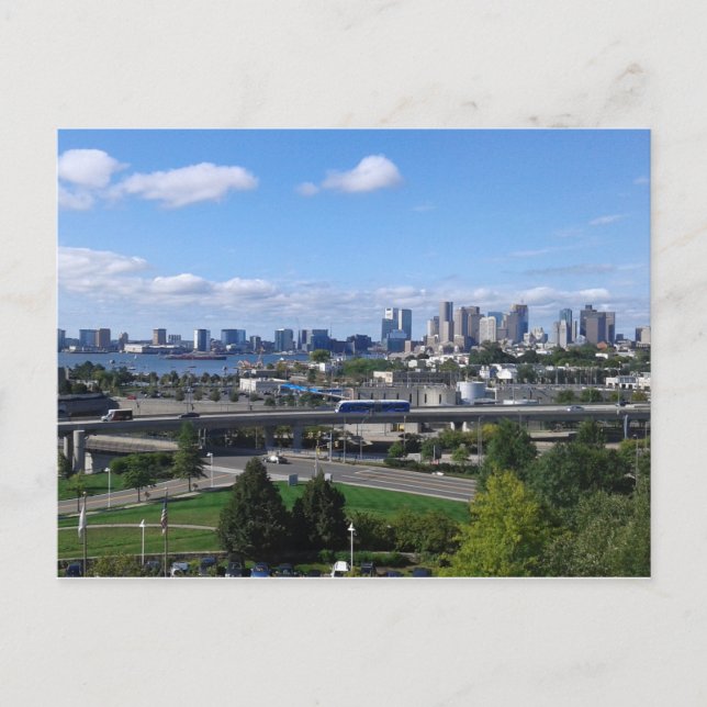 Boston Skyline postcard (Front)