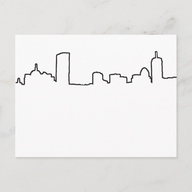 Boston - Skyline Postcard (Front)