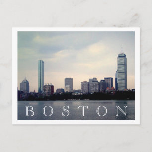 Boston Skyline Postcard