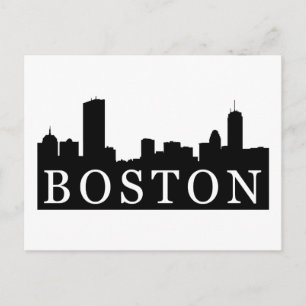 Boston Skyline Postcard