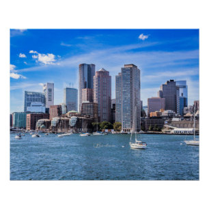 Boston Skyline Poster