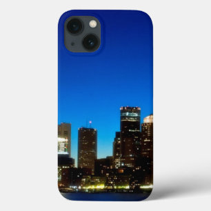 Boston skyline with moon iPhone 13 case