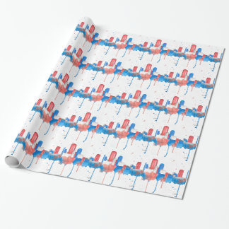 Boston Skyline Wrapping Paper