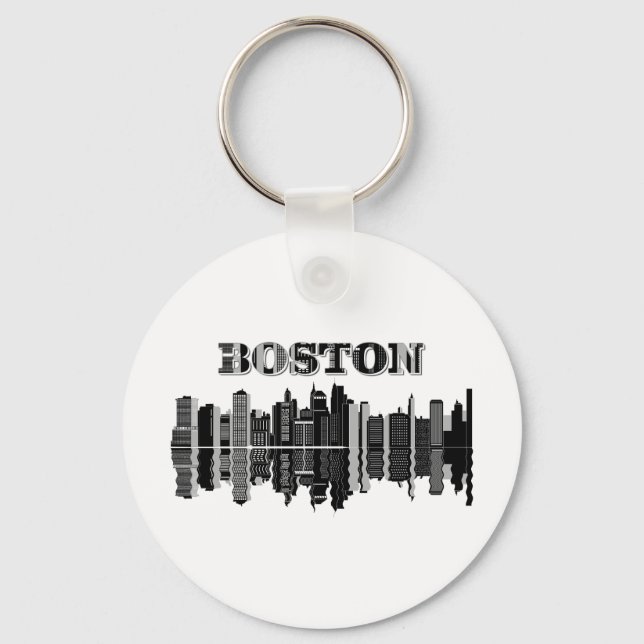 Boston Skyscrapers Building Keychain (Front)
