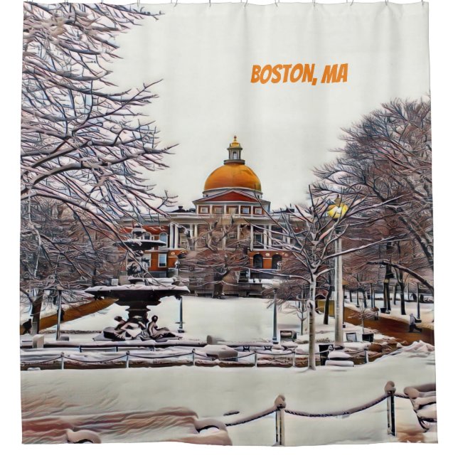 Boston State House in Winter  (Front)