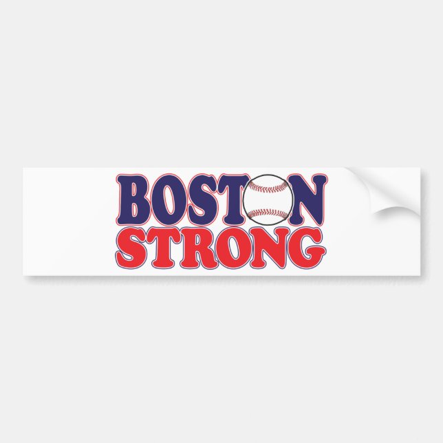 Boston Stron Bumper Sticker (Front)
