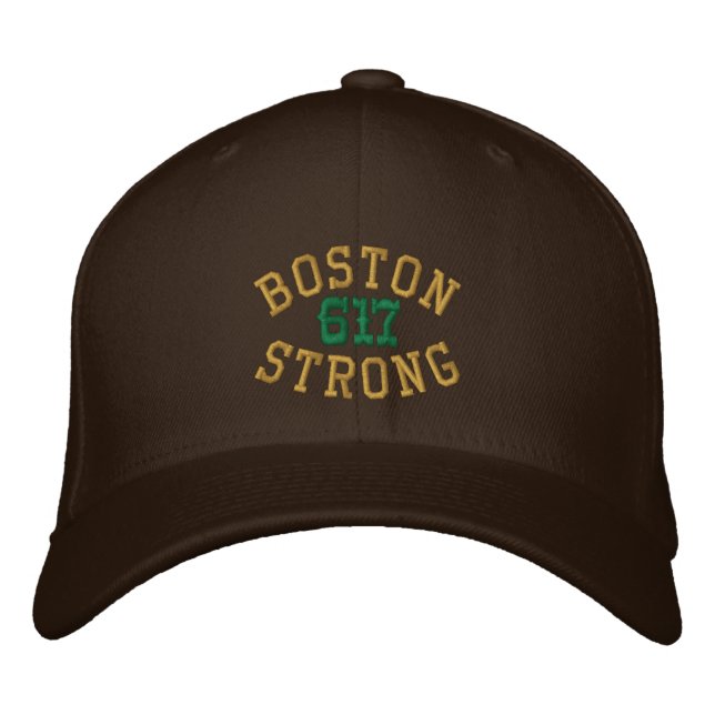 Boston Strong 617 Embroidered Hat (Front)