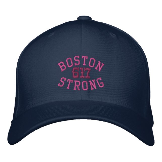 Boston Strong 617 Embroidered Hat (Front)
