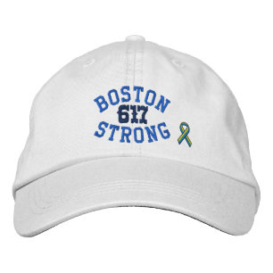 Boston Strong 617 Ribbon Edition Embroidered Hat