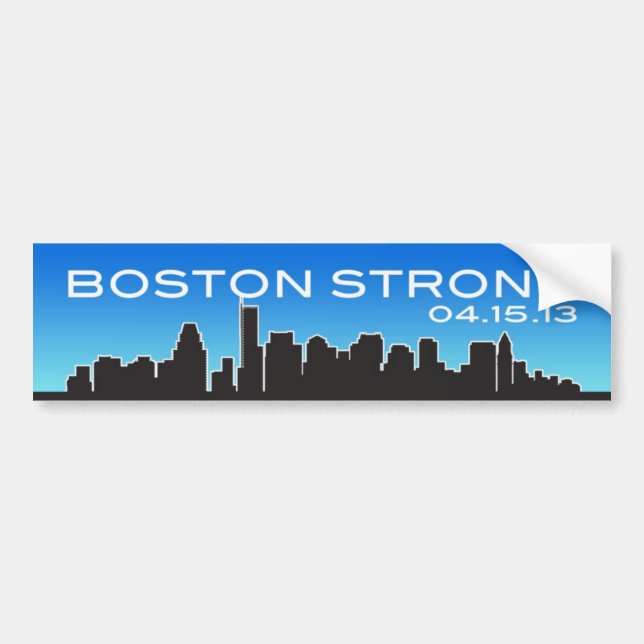 Boston Strong April 15 2013 Bumper Sticker (Front)