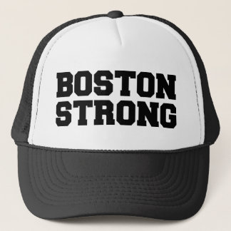 boston strong black text hat